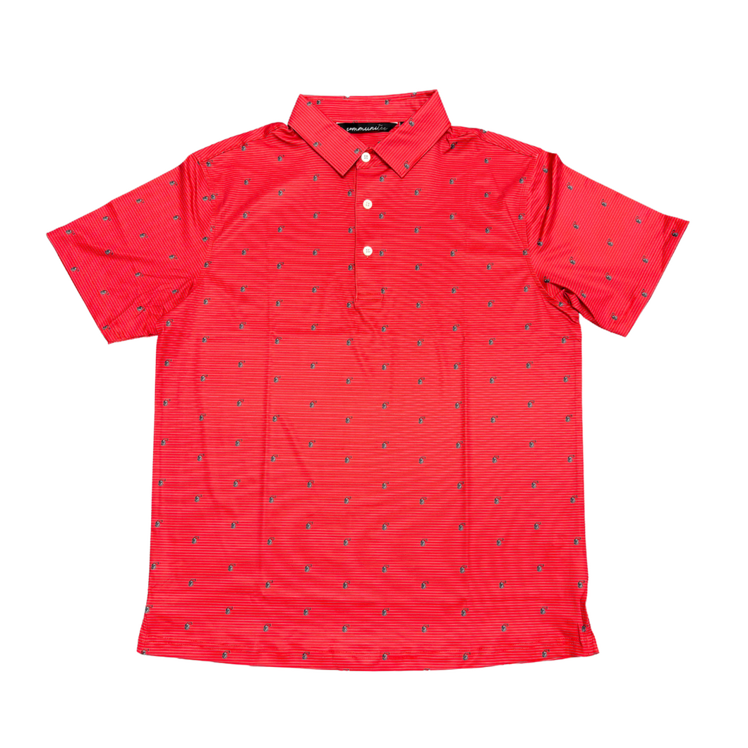 Knight Helmets Striped Performance Polo