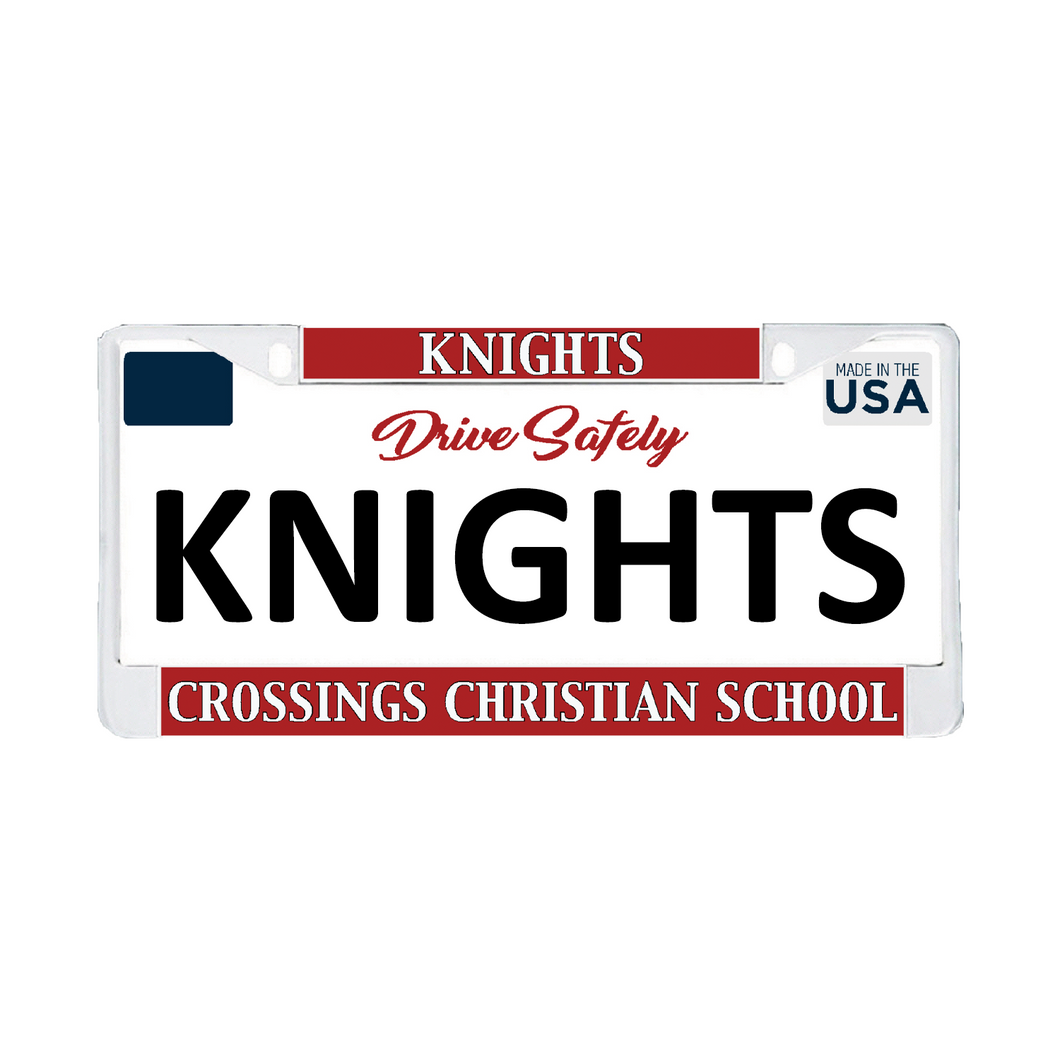 Crossings Knights License Plate Border